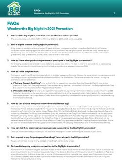 FAQs Woolworths Big Night In 2021 Promotion