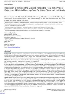 Reduction of Time on the Ground Related to Real-Time Video Detection of Falls in Memory Care Facilities: Observational Study - XSL FO