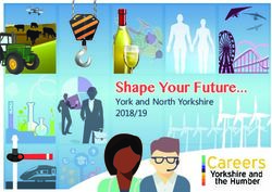 Shape Your Future... York and North Yorkshire 2018/19 - Holy Family Carlton