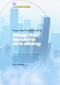 What the leaders are doing - Responsible Property Investing - UNEP FI