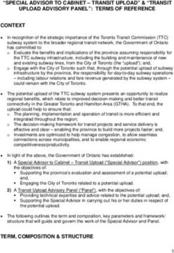"SPECIAL ADVISOR TO CABINET - TRANSIT UPLOAD" & "TRANSIT UPLOAD ADVISORY PANEL": TERMS OF REFERENCE