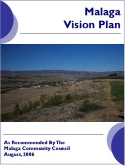 Malaga Vision Plan - As Recommended By The Malaga Community Council August, 2006