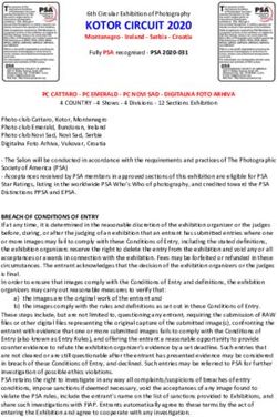 KOTOR CIRCUIT 2020 6th Circular Exhibition of Photography - Photo Club Cattaro