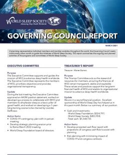 GOVERNING COUNCIL REPORT - World Sleep Society