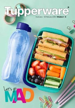 Let's go - 9 January - 12 February 2019 | Weeks 2 6 - Tupperware Pretoria
