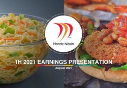 1H 2021 EARNINGS PRESENTATION - August 2021 - Monde Nissin