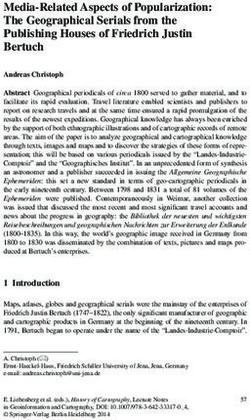 Media-Related Aspects of Popularization: The Geographical Serials from the Publishing Houses of Friedrich Justin Bertuch