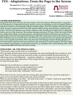 FYS - Adaptations: From the Page to the Screen