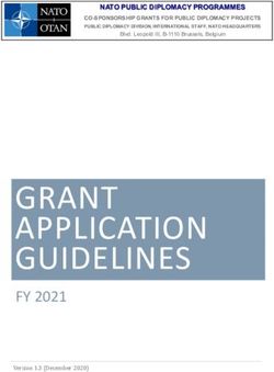 GRANT APPLICATION GUIDELINES - FY 2021 - NATO