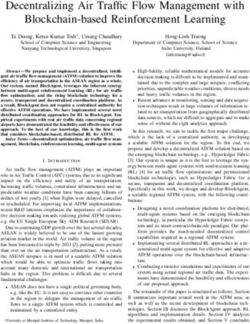 Decentralizing Air Traffic Flow Management with Blockchain-based Reinforcement Learning