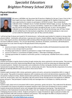 Specialist Educators Brighton Primary School 2018