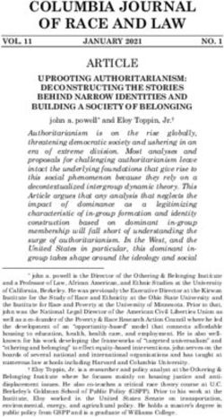 COLUMBIA JOURNAL OF RACE AND LAW - Othering ...