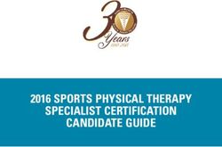 2016 SPORTS PHYSICAL THERAPY SPECIALIST CERTIFICATION CANDIDATE GUIDE
