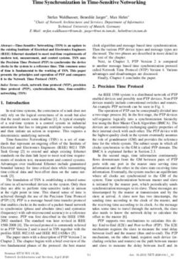 Time Synchronization in Time-Sensitive Networking - Chair of ...