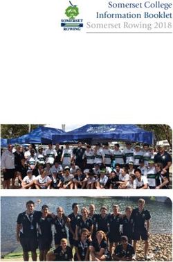 Somerset College Information Booklet Somerset Rowing 2018