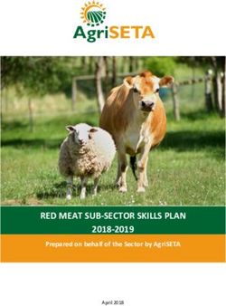 RED MEAT SUB-SECTOR SKILLS PLAN - 2018-2019 Prepared on behalf of the Sector by AgriSETA