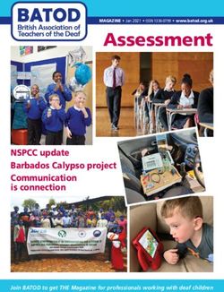 Assessment - NSPCC update Barbados Calypso project Communication is connection - Join BATOD to get THE Magazine for professionals working with ...