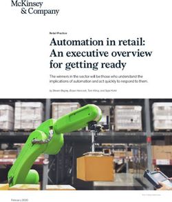 AUTOMATION IN RETAIL: AN EXECUTIVE OVERVIEW FOR GETTING READY - MCKINSEY