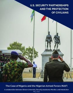 U.S. SECURITY PARTNERSHIPS AND THE PROTECTION OF CIVILIANS - The Case of Nigeria and the Nigerian Armed Forces (NAF)