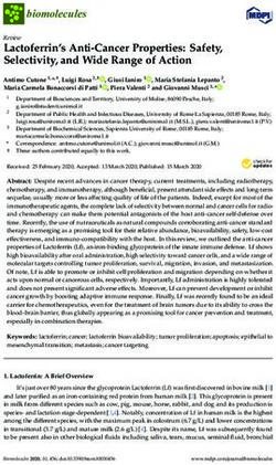 Lactoferrin's Anti-Cancer Properties: Safety, Selectivity, and Wide Range of Action - MDPI