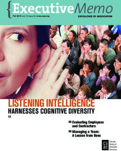 LISTENING INTELLIGENCE - HARNESSES COGNITIVE DIVERSITY 12 06 Evaluating Employees - Colorado Society of Association Executives