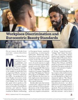 Workplace Discrimination and Eurocentric Beauty Standards