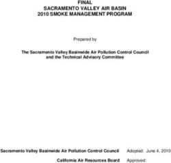 FINAL SACRAMENTO VALLEY AIR BASIN 2010 SMOKE MANAGEMENT PROGRAM - California Air ...