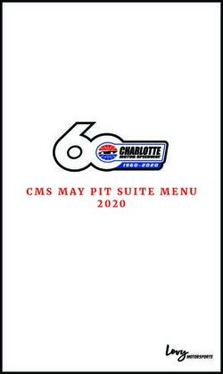 CMS MAY PIT SUITE MENU - Charlotte Motor Speedway