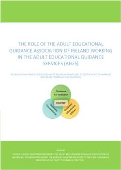 THE ROLE OF THE ADULT EDUCATIONAL GUIDANCE ASSOCIATION OF IRELAND WORKING IN THE ADULT EDUCATIONAL GUIDANCE SERVICES (AEGS)