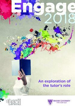 An exploration of the tutor's role - Rhodes University