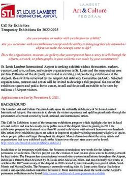 Call for Exhibitors Temporary Exhibitions for 2022-2025