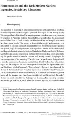 Hermeneutics and the Early Modern Garden: Ingenuity, Sociability, Education