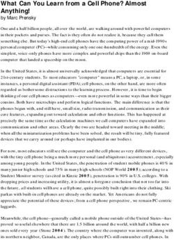 What Can You Learn from a Cell Phone? Almost Anything!