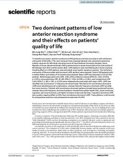 Two dominant patterns of low anterior resection syndrome and their effects on patients' quality of life - Nature