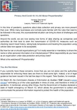 Privacy And Covid-19: It's All About Proportionality! - Robic