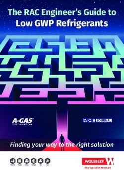 Low GWP Refrigerants The RAC Engineer's Guide to - Finding your way to ...