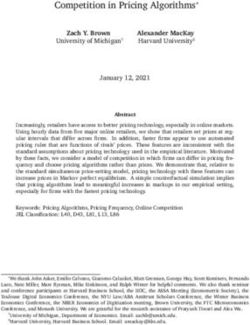 Competition in Pricing Algorithms* - Zach Y. Brown - Alexander MacKay