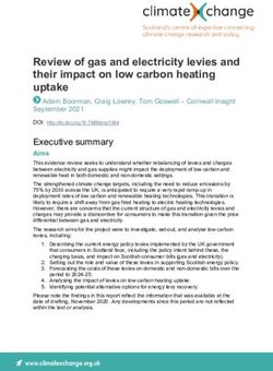 Review of gas and electricity levies and their impact on low carbon heating uptake