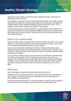 Healthy Weight Strategy - Queensland Health