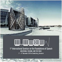 1st International Seminar on the Foundations of Speech - BREATHING, PAUSING, AND THE VOICE - EventBuizz