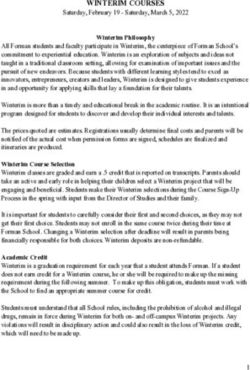 WINTERIM COURSES - Forman School