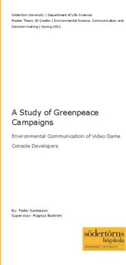 A Study of Greenpeace Campaigns - Environmental Communication of Video Game Console Developers