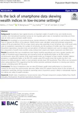 Is the lack of smartphone data skewing wealth indices in low-income settings?