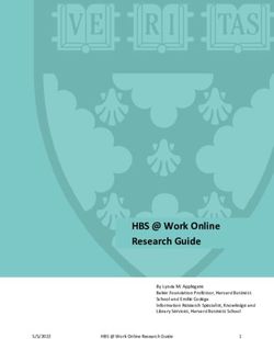 HBS @ Work Online Research Guide - By Lynda M. Applegate Baker Foundation Professor, Harvard Business School and Emilie Codega Information ...