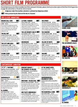 SHORT FILM PROGRAMME - Reel Canada