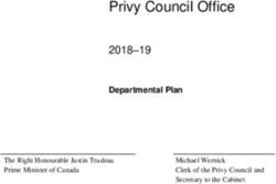 Privy Council Office 2018-19 - Departmental Plan - Canada.ca