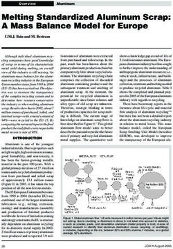 Melting Standardized Aluminum Scrap: A Mass Balance Model for Europe