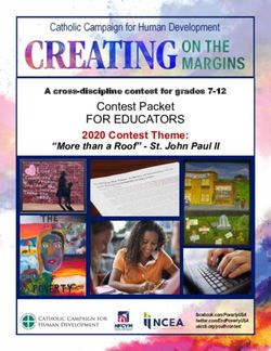 FOR EDUCATORS Contest Packet - 2020 Contest Theme: "More than a Roof" - St. John Paul II - usccb