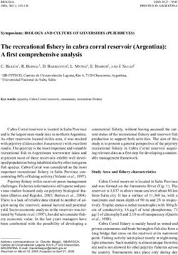 The recreational fishery in cabra corral reservoir (Argentina): A first comprehensive analysis