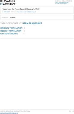 TABLE OF CONTENTS ITEM TRANSCRIPT - ORIGINAL TRANSLATION 2 ENGLISH TRANSLATION 3 CITATION&RIGHTS 4 - Blavatnik Archive